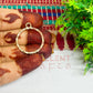 Round Shape Geometric Texture Pendant Bezel