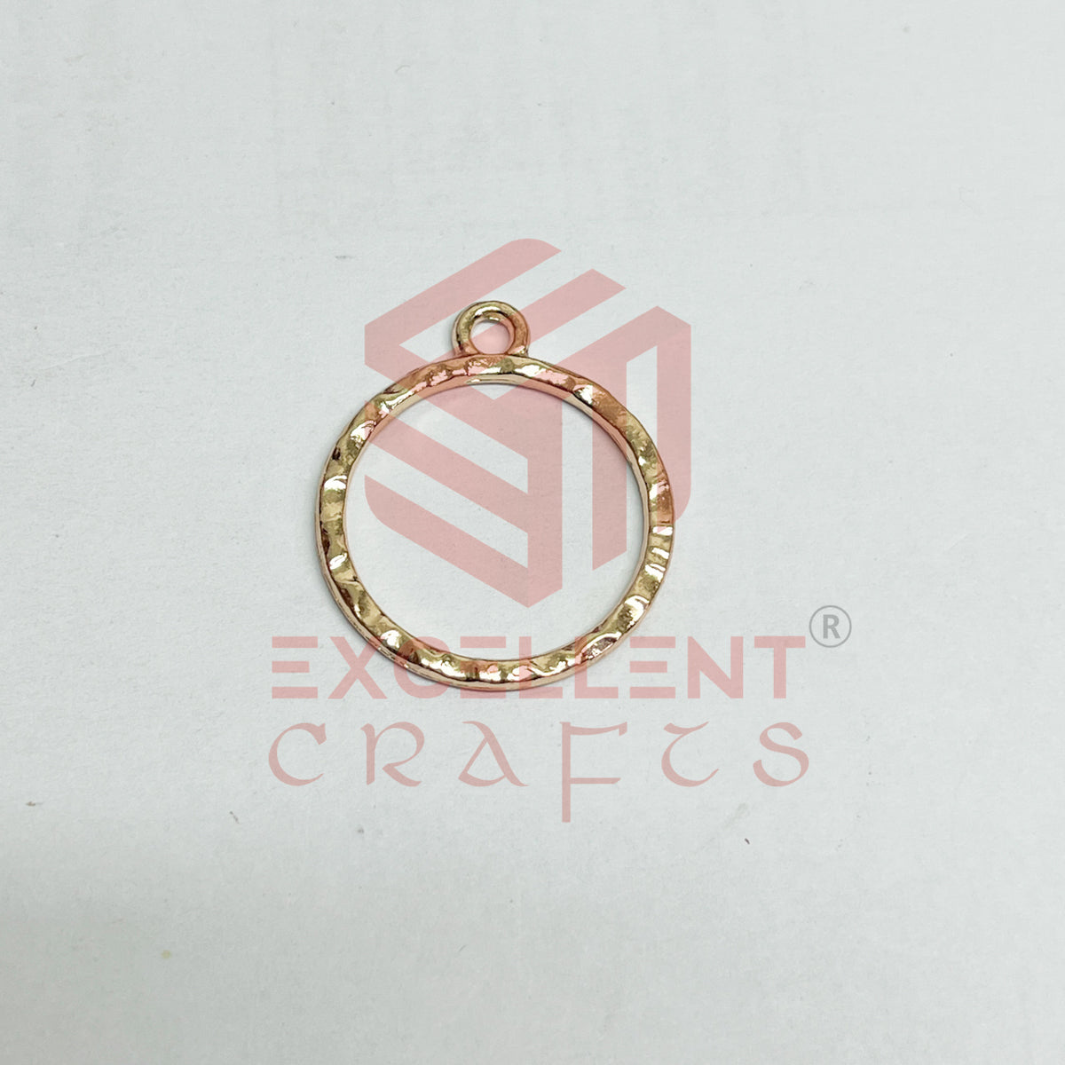 Round Shape Geometric Texture Pendant Bezel