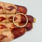 Round Shape Geometric Texture Pendant Bezel