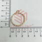 Round Shape Geometric Texture Pendant Bezel
