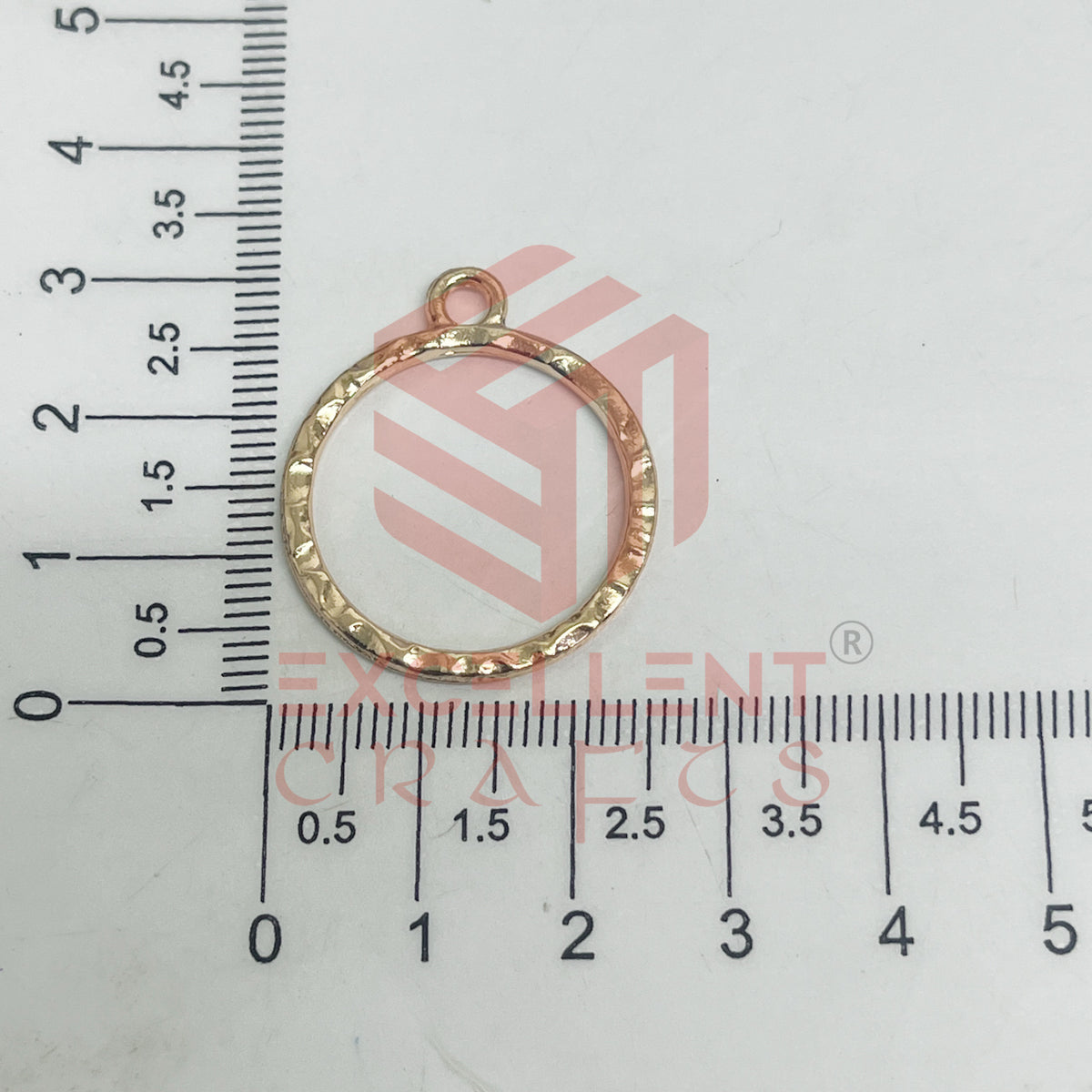 Round Shape Geometric Texture Pendant Bezel