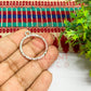 Round Shape Geometric Texture Pendant Bezel
