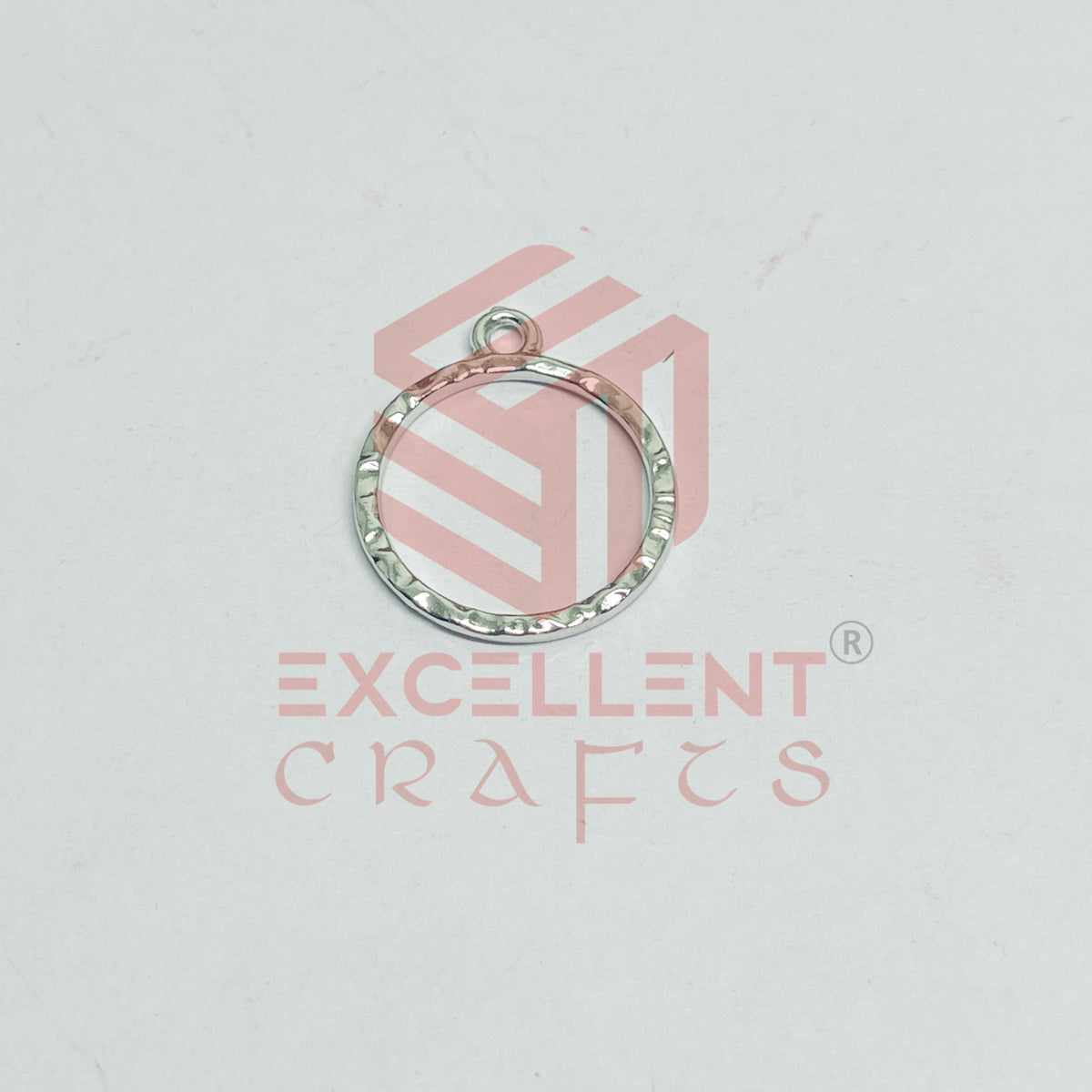 Round Shape Geometric Texture Pendant Bezel