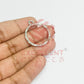 Round Shape Geometric Texture Pendant Bezel