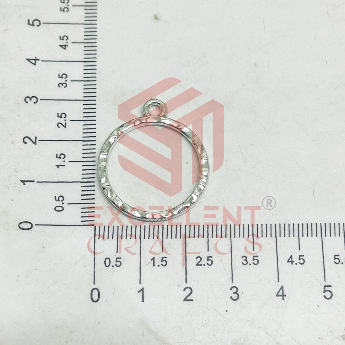 Round Shape Geometric Texture Pendant Bezel