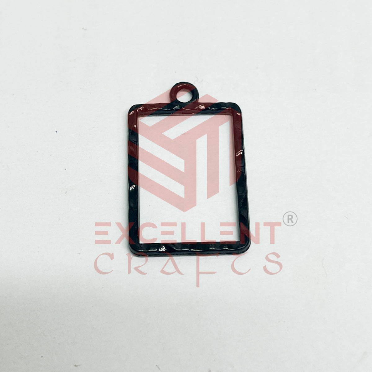 Rectangle Shape Geometric Texture Pendant Bezel