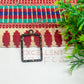 Rectangle Shape Geometric Texture Pendant Bezel