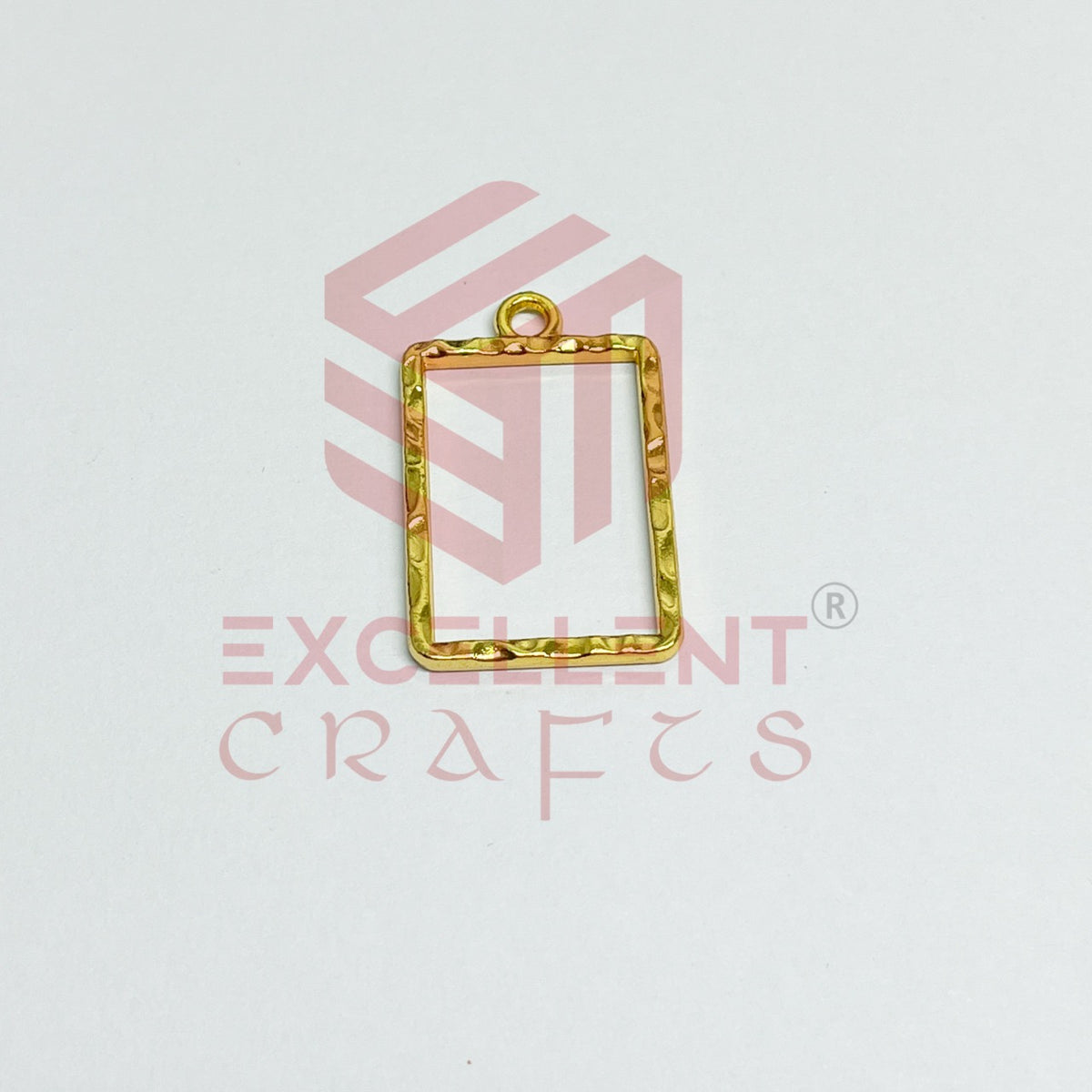 Rectangle Shape Geometric Texture Pendant Bezel