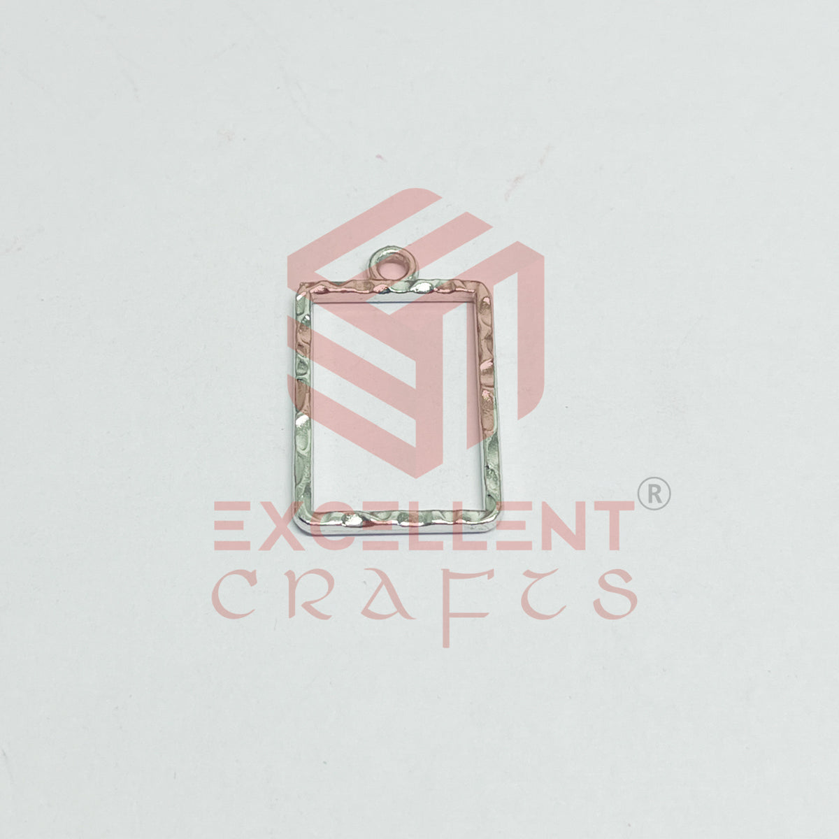 Rectangle Shape Geometric Texture Pendant Bezel