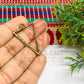 Triangle Shape Geometric Texture Pendant Bezel