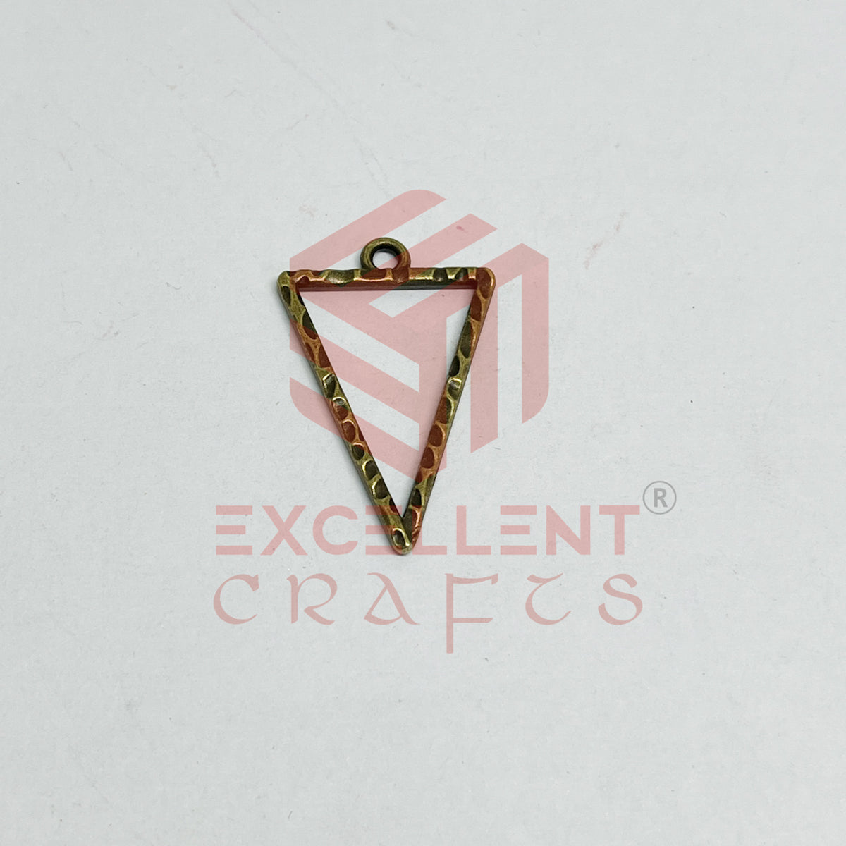 Triangle Shape Geometric Texture Pendant Bezel