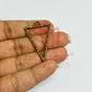 Triangle Shape Geometric Texture Pendant Bezel