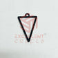 Triangle Shape Geometric Texture Pendant Bezel
