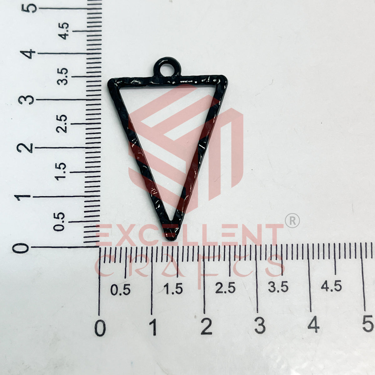 Triangle Shape Geometric Texture Pendant Bezel