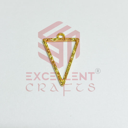 Triangle Shape Geometric Texture Pendant Bezel