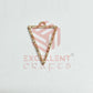 Triangle Shape Geometric Texture Pendant Bezel