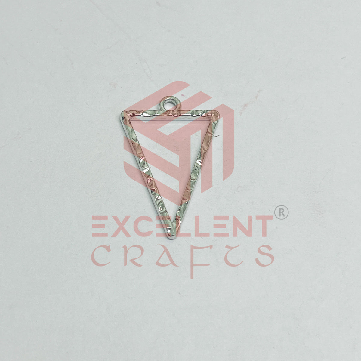 Triangle Shape Geometric Texture Pendant Bezel