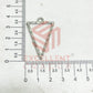 Triangle Shape Geometric Texture Pendant Bezel