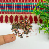 3x5mm Teardop Shape Glass Kundan Stones-100 Pcs