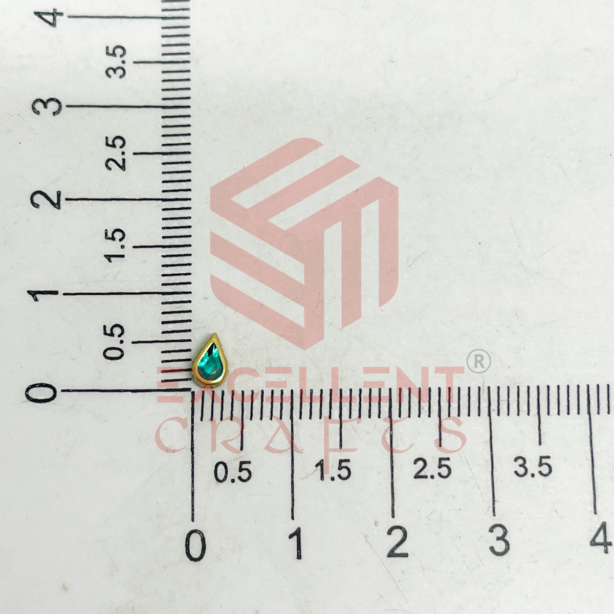 3x5mm Teardop Shape Glass Kundan Stones-100 Pcs