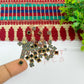 4x4mm Square Shape Glass Kundan Stones-100 Pcs