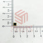 4x4mm Square Shape Glass Kundan Stones-100 Pcs