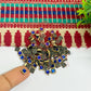 4x4mm Square Shape Glass Kundan Stones-100 Pcs