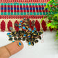 4x6mm Drop Shape Glass Kundan Stones-100 Pcs