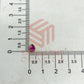4x6mm Drop Shape Glass Kundan Stones-100 Pcs