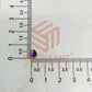 4x6mm Drop Shape Glass Kundan Stones-100 Pcs