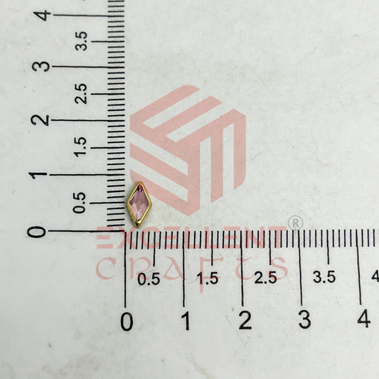 4x8mm Diamond Shape Glass Kundan Stones-100 Pcs