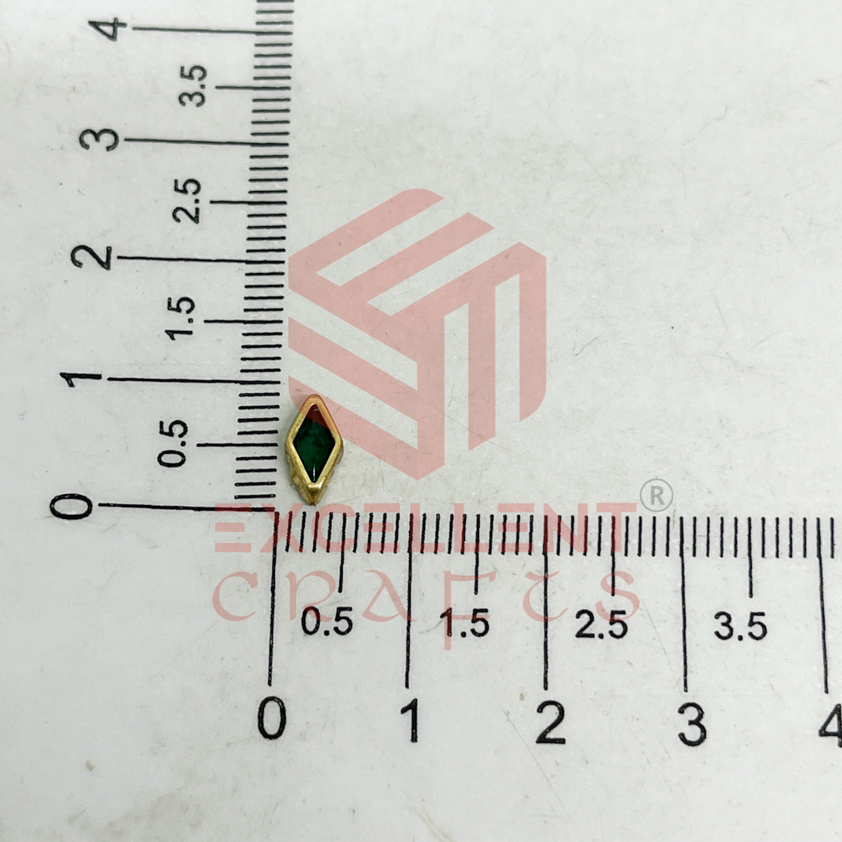 4x8mm Diamond Shape Glass Kundan Stones-100 Pcs