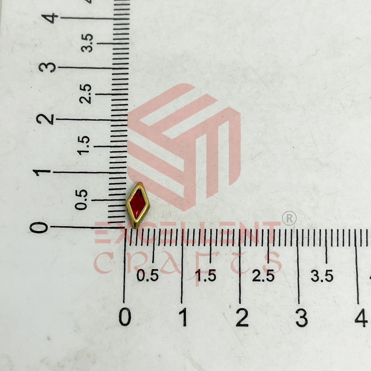 4x8mm Diamond Shape Glass Kundan Stones-100 Pcs