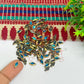 4x8mm Diamond Shape Glass Kundan Stones-100 Pcs