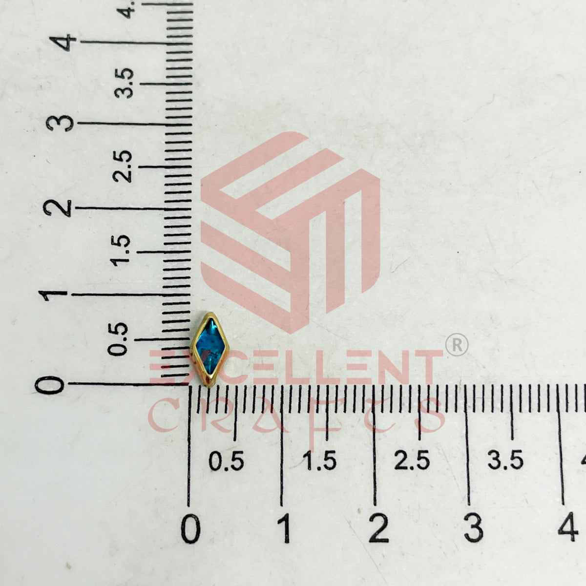 4x8mm Diamond Shape Glass Kundan Stones-100 Pcs