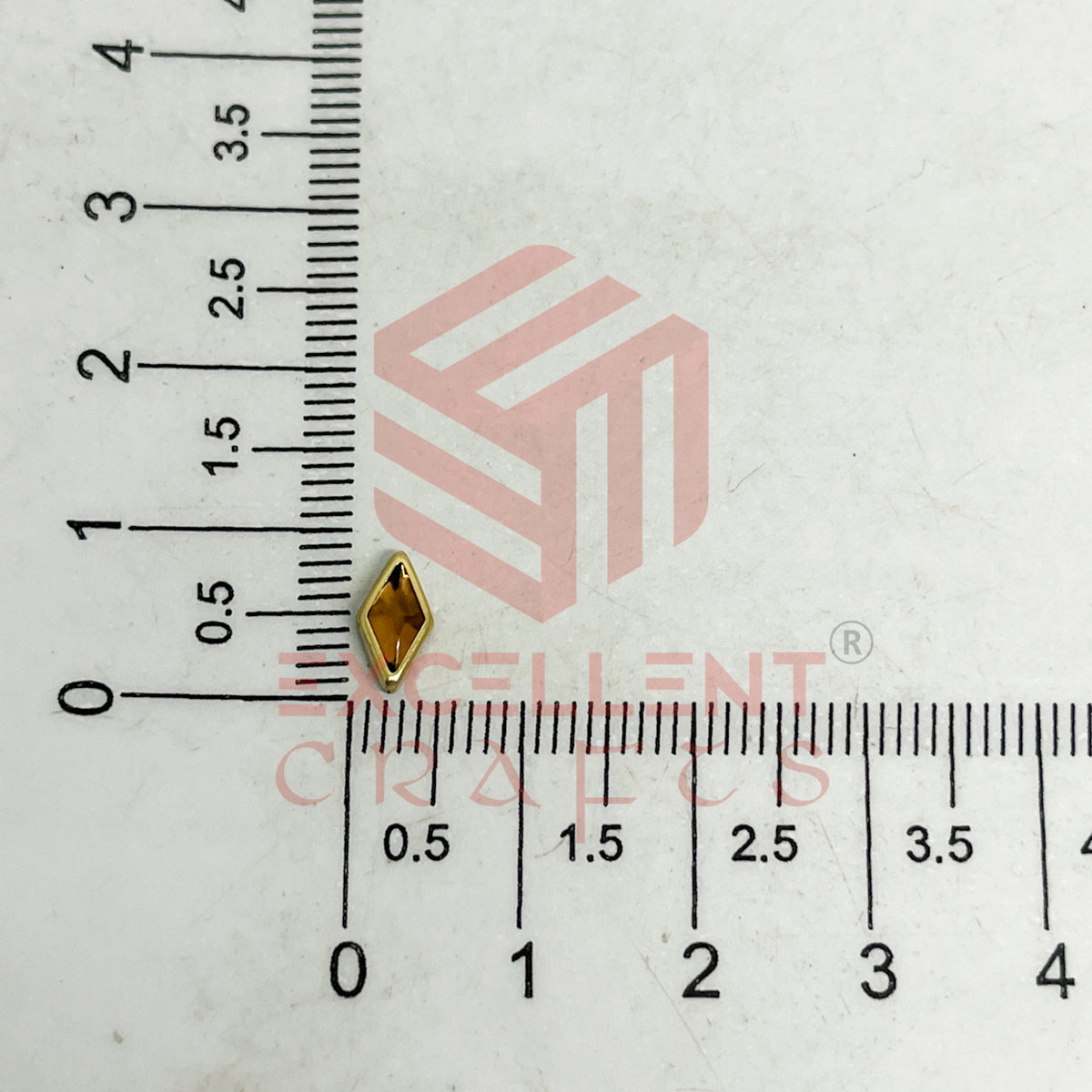 4x8mm Diamond Shape Glass Kundan Stones-100 Pcs