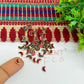 4x8mm Halfmoon Shape Glass Kundan Stones-100 Pcs