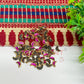 4x8mm Halfmoon Shape Glass Kundan Stones-100 Pcs