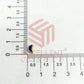 4x8mm Halfmoon Shape Glass Kundan Stones-100 Pcs