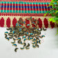 4x8mm Halfmoon Shape Glass Kundan Stones-100 Pcs