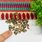 4x8mm Halfmoon Shape Glass Kundan Stones-100 Pcs