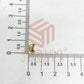 4x8mm Halfmoon Shape Glass Kundan Stones-100 Pcs