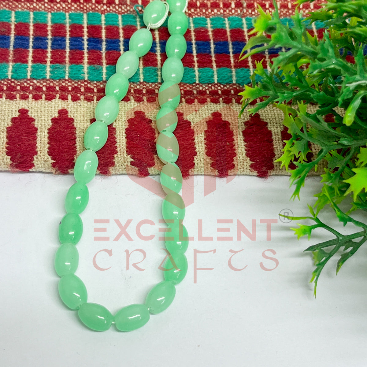 Oval Glass Beads 6x8mm (100 pcs)
