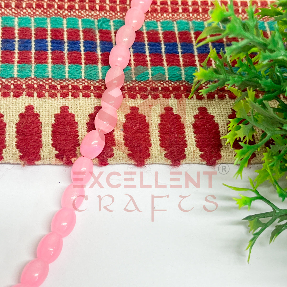 Oval Glass Beads 6x8mm (100 pcs)