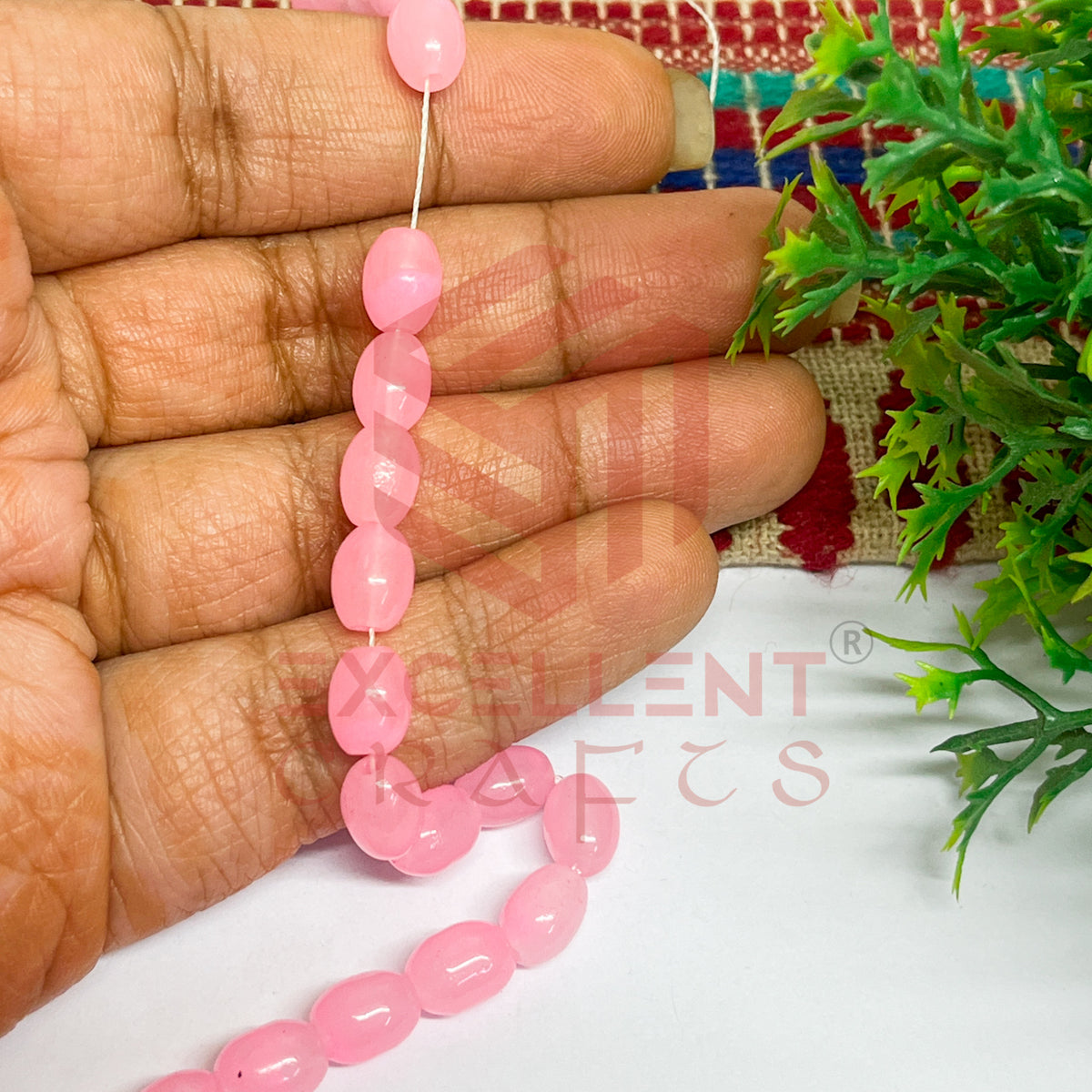 Oval Glass Beads 6x8mm (100 pcs)