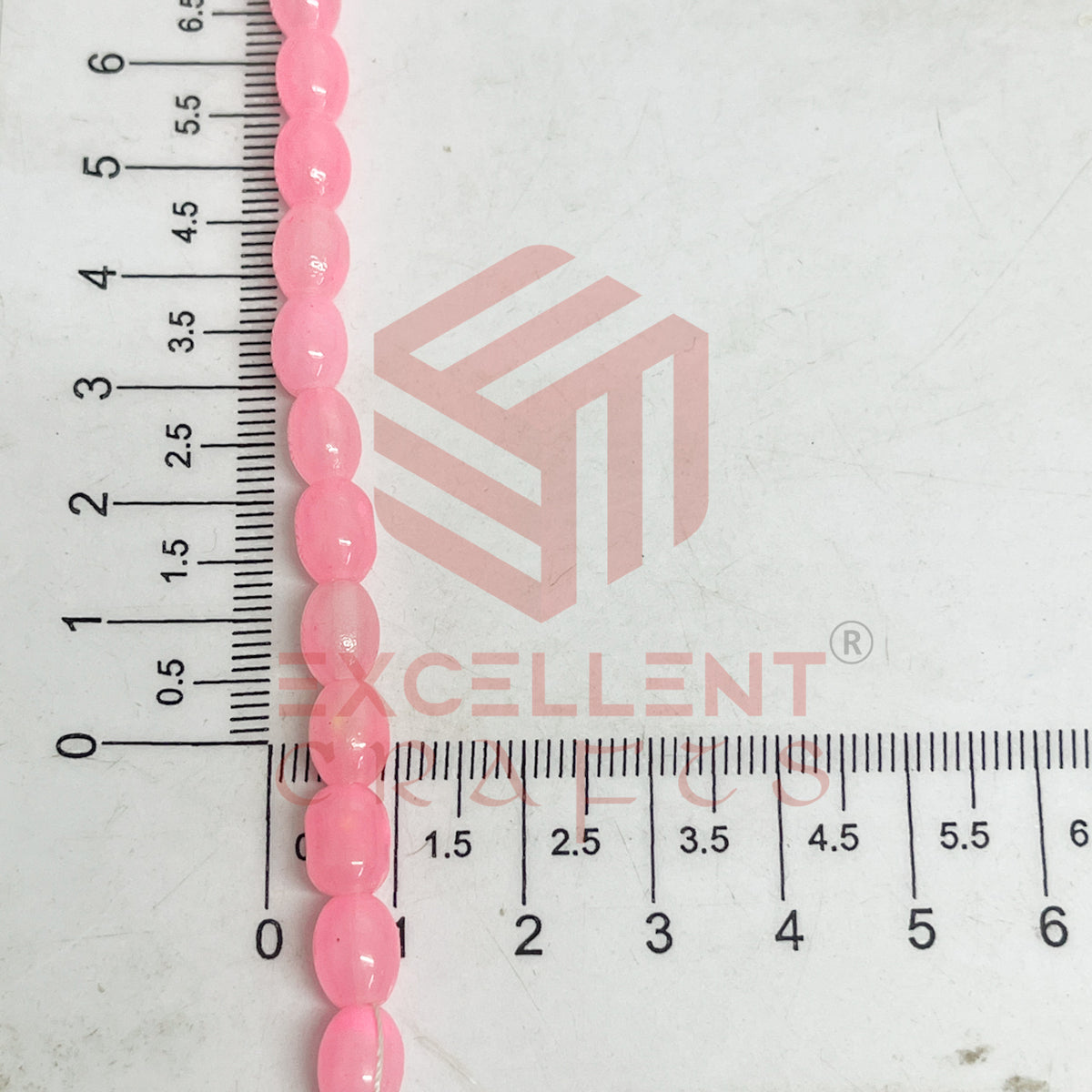 Oval Glass Beads 6x8mm (100 pcs)