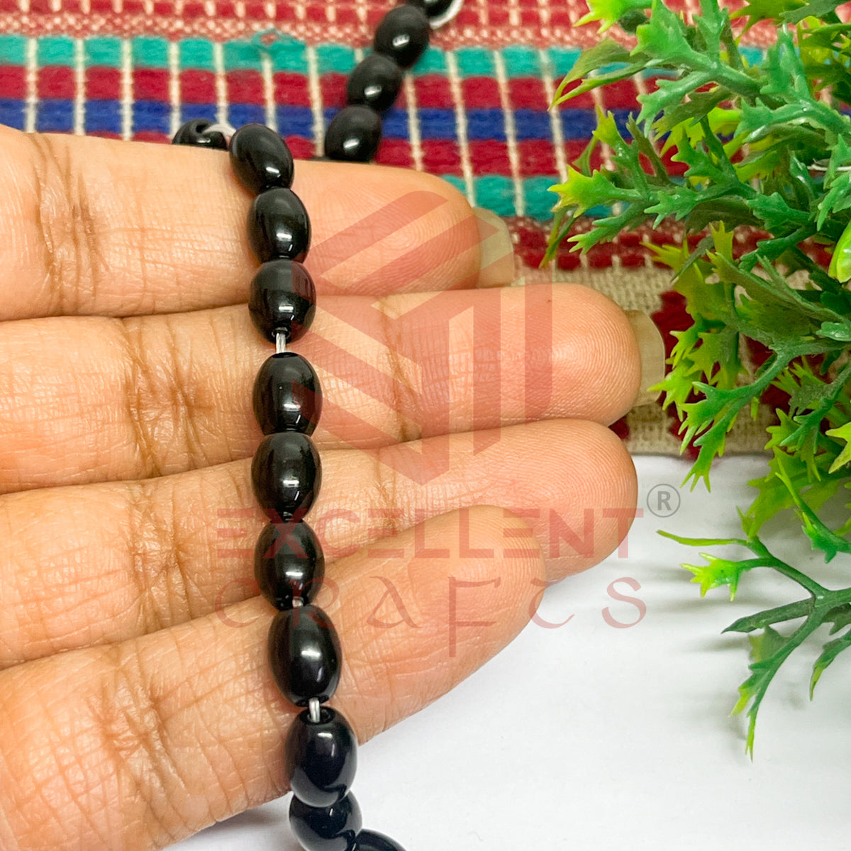 Oval Glass Beads 6x8mm (100 pcs)