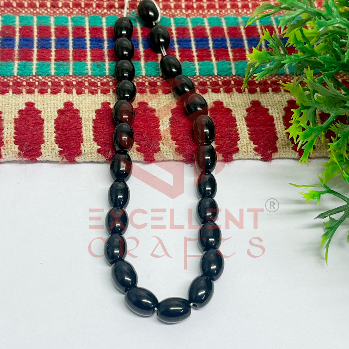 Oval Glass Beads 6x8mm (100 pcs)