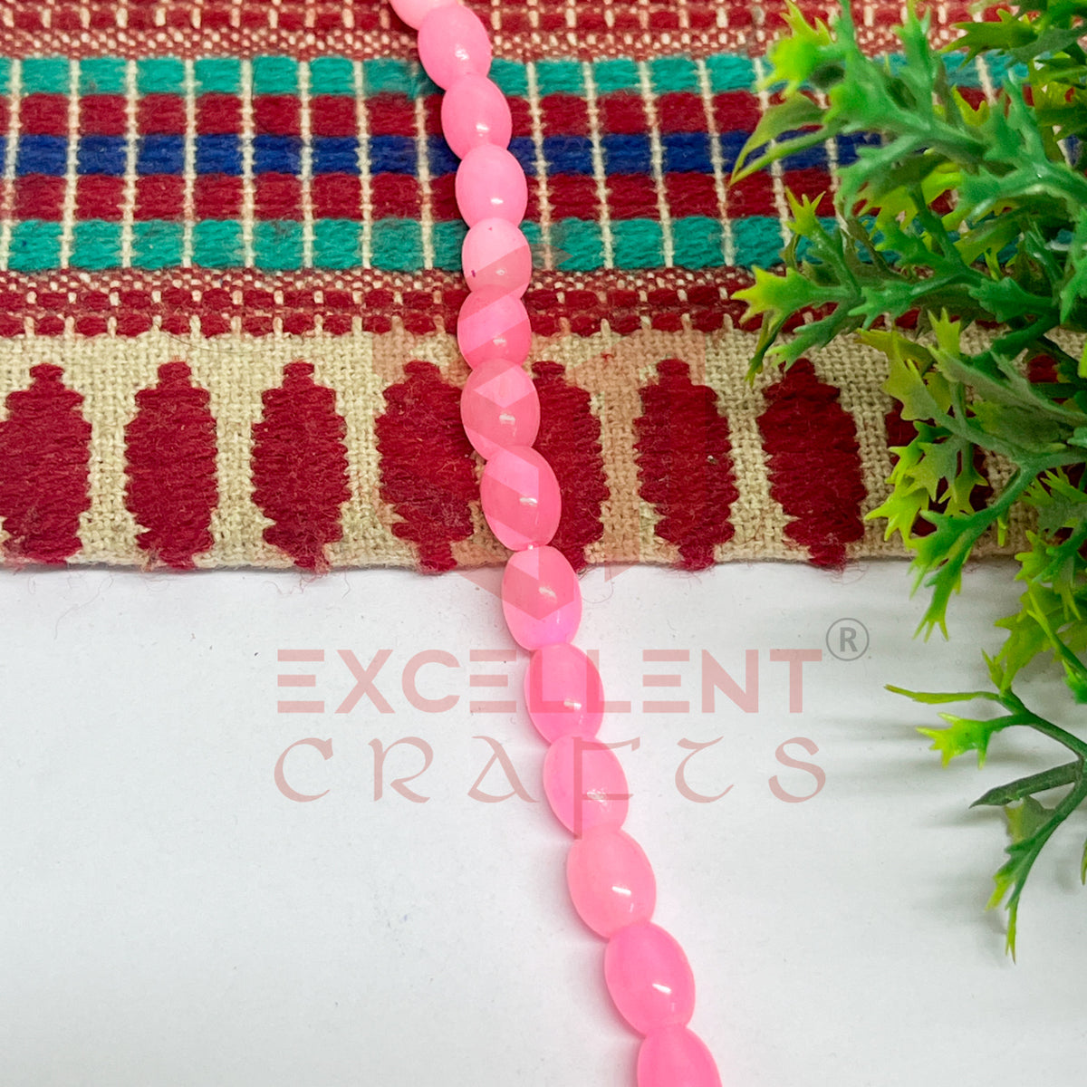 Oval Glass Beads 6x8mm (100 pcs)