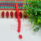 Oval Glass Beads 6x8mm (100 pcs)